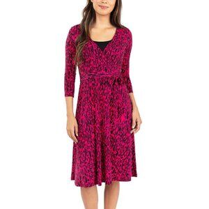 Leota Wrinkle Free Wrap Dress NWT